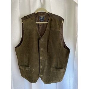 Salmon River Traders Country 2XLT Brown Suede Vest